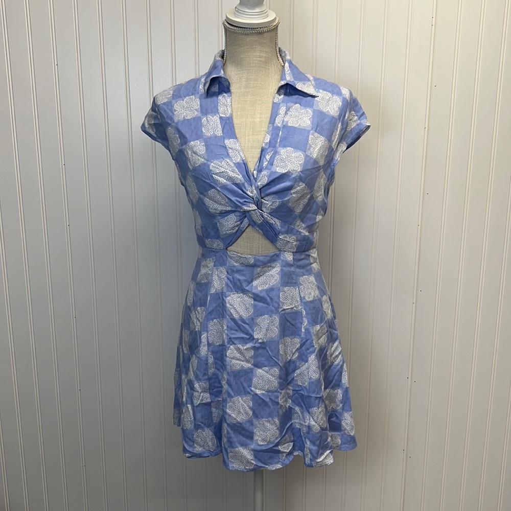 NWT Urban Outfitters Harlow Twist Mini Dress‎ Sz M